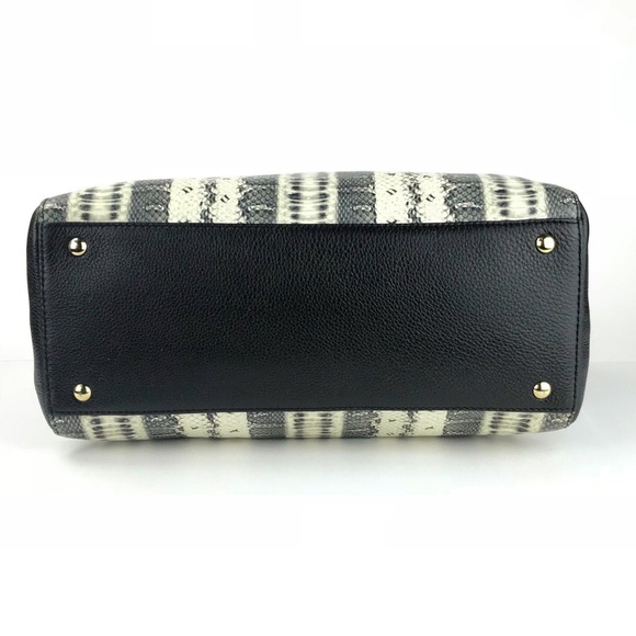 Michael Kors Python Embossed Domed Satchel - Picture 4 of 8